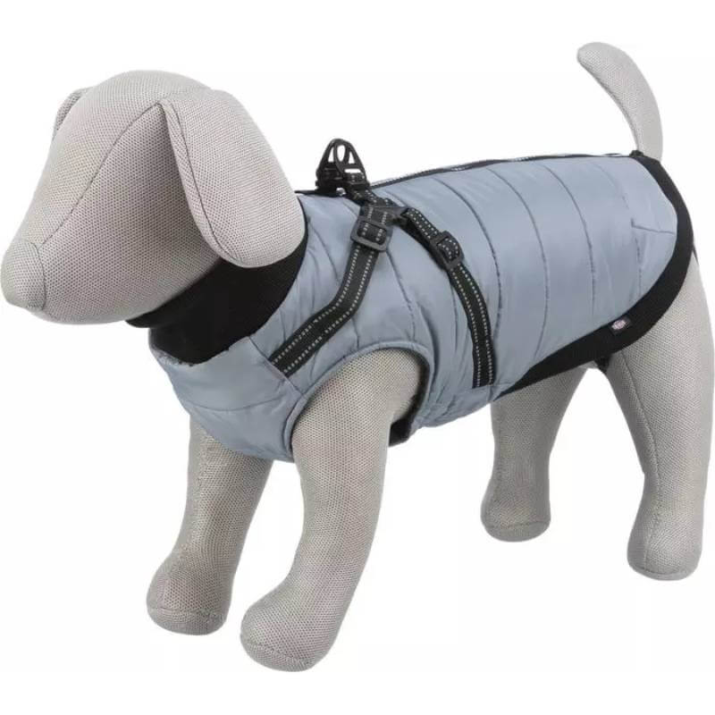 Trixie Pontis Coat with Harness Grey