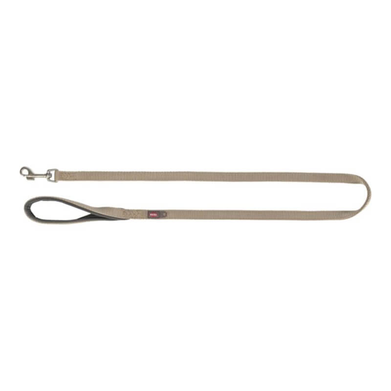 A Trixie Premium Lead Sand with sturdy webbing and a black-lined handle, laid flat.