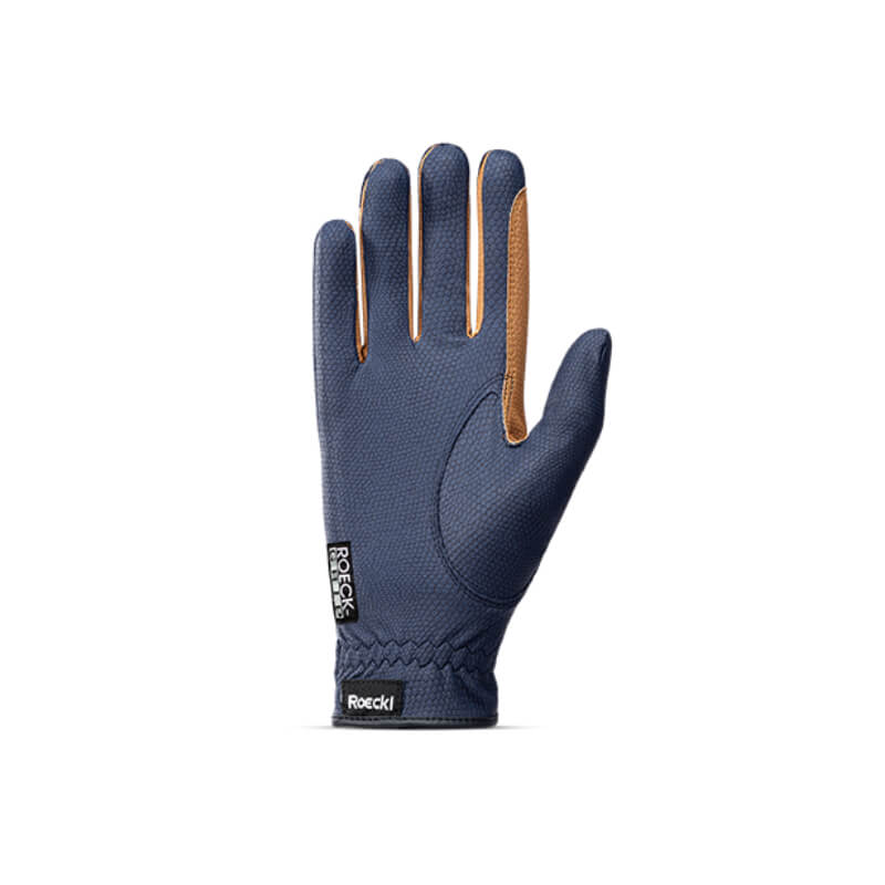 Roeckl Malta Gloves Navy/Caramel-Pet n Pony-Roeckl