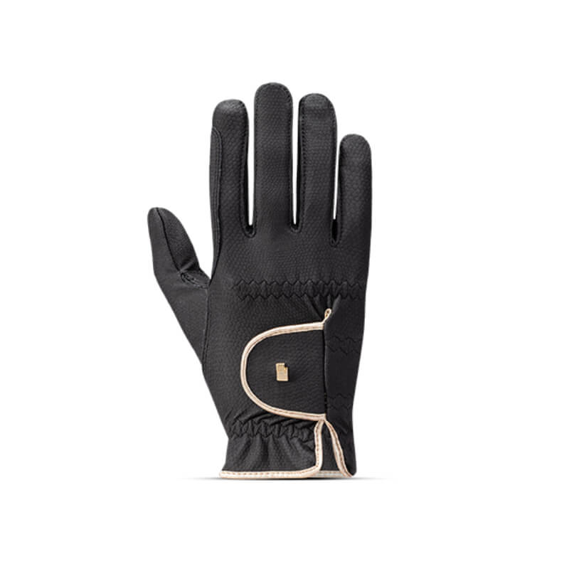Roeckl Lona Gloves Black/Gold-Pet n Pony-Roeckl