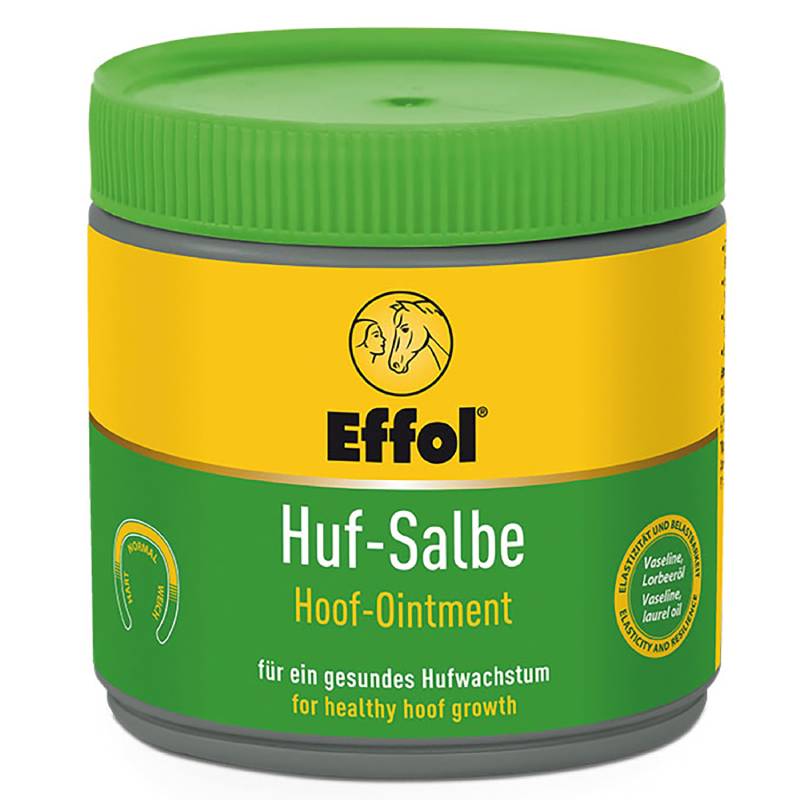 Effol Hufsalbe Green 500ml supports healthy hoof growth and helps prevent hoof disease.