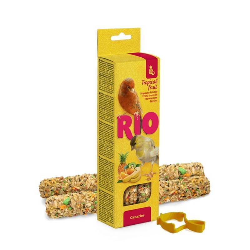 Rio Sticks for Budgies &amp; Exotic Birds with Tropical Fruit 2x40g