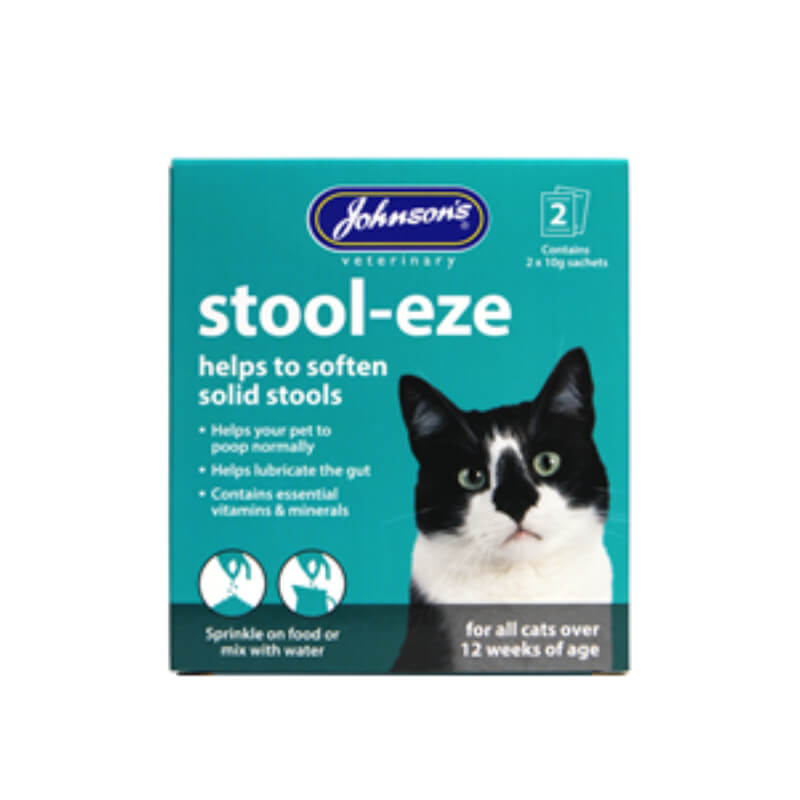JVP Stool-Eze Cat lubricates the gut and softens stools for your cat’s comfort.