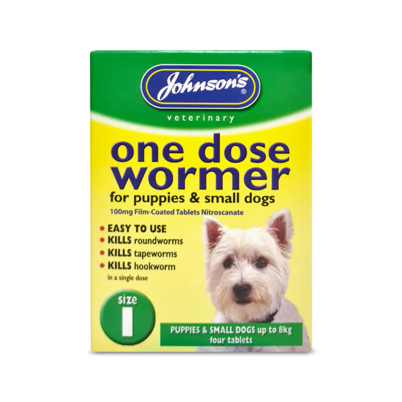 JVP One Dose Wormer For Small Dog Size 1, from JVP, for puppies and small dogs.