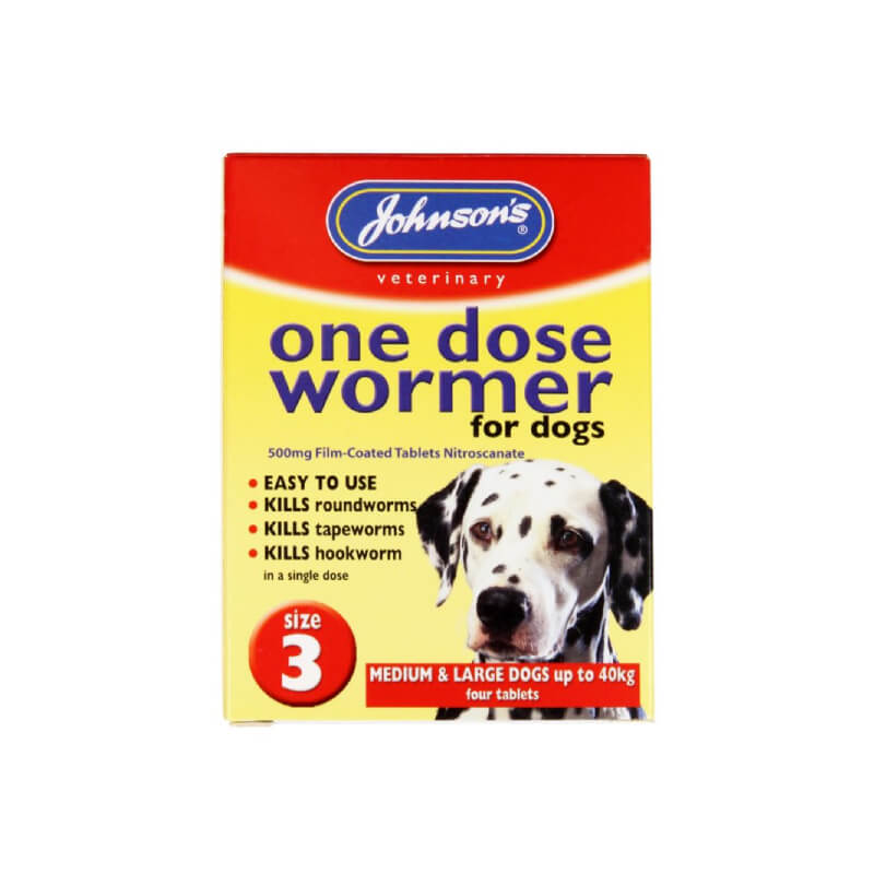 JVP One Dose Wormer for Large Dog Size 3