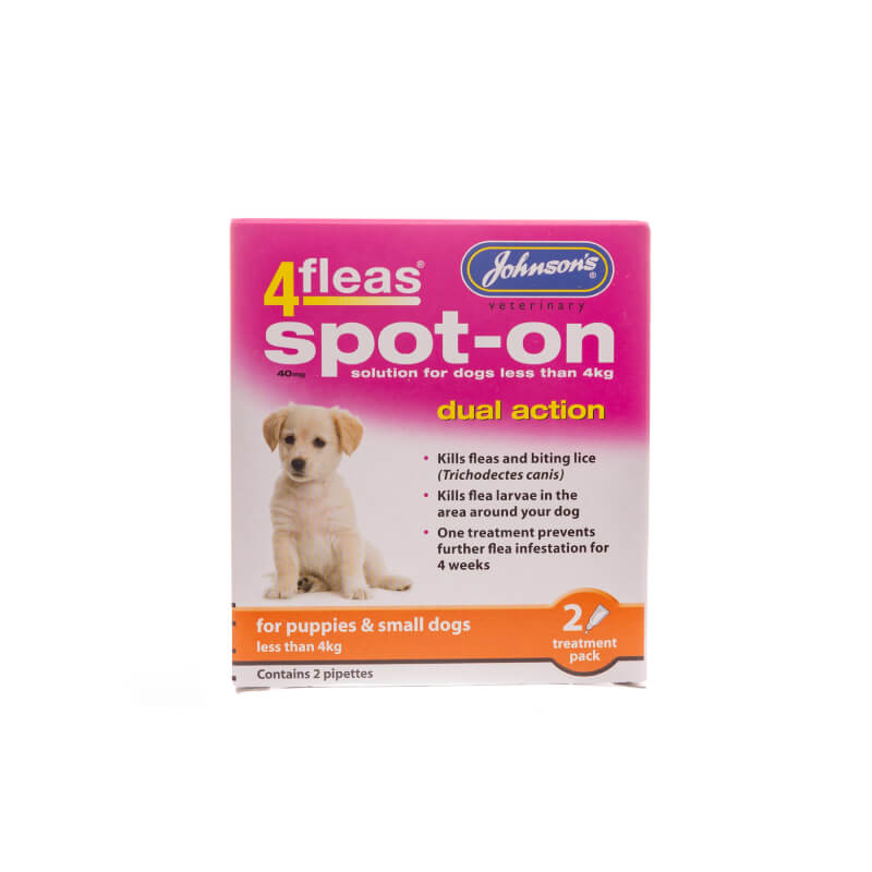 JVP 4fleas Spot-On Dual Action for puppies—effective flea treatment by JVP.