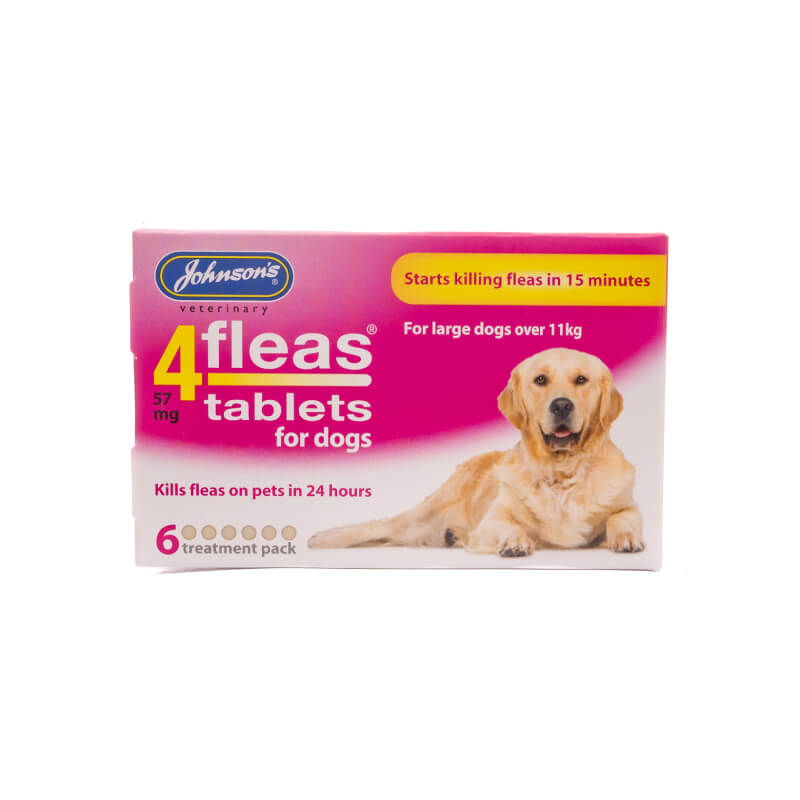 JVP 4fleas Tablets - Dogs over 11kg 6pk-Pet n Pony-JVP