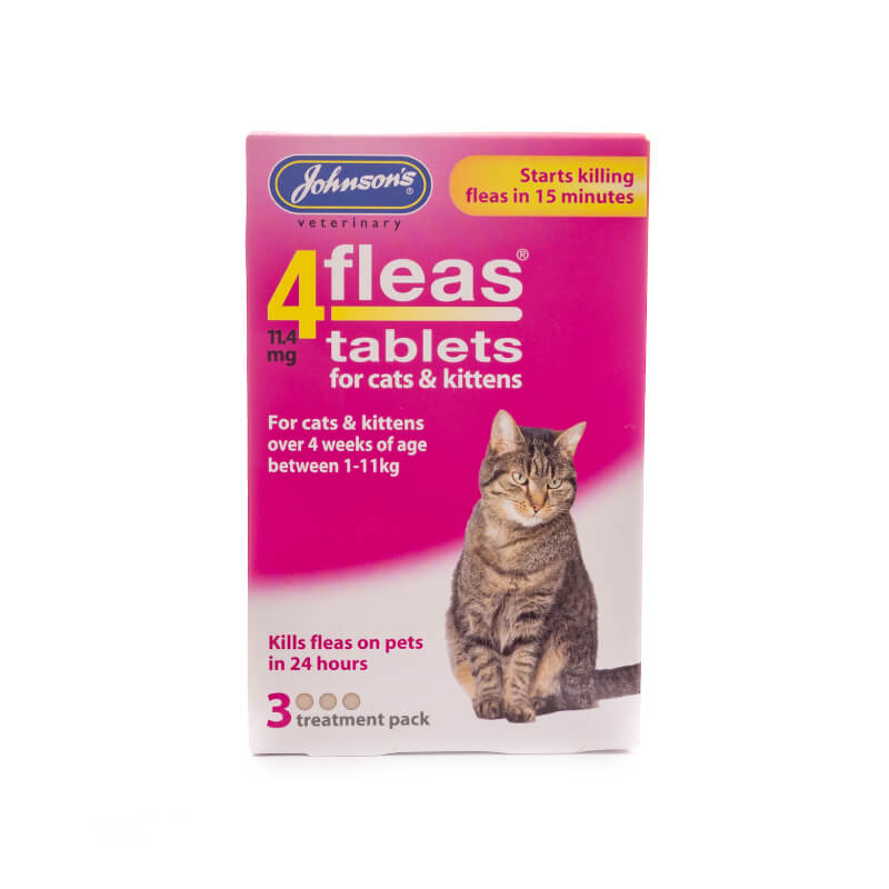 JVP 4fleas Tablets - Cat and Kitten 3pk-Pet n Pony-JVP