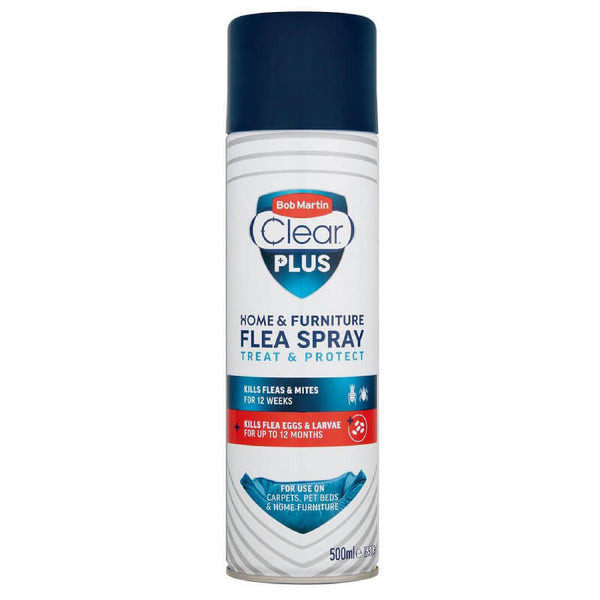 BM Clear Home Flea Spray Plus with IGR 500ml dog flea worming
