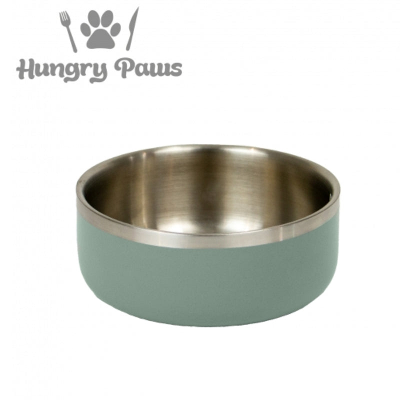 Ancol Hungry Paws Sage Stainless Steel Bowl