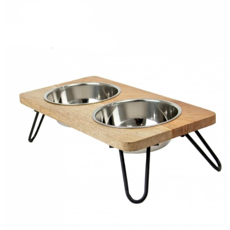 Ancol Hungry Paws Raised Twin Feeder-Pet n Pony-Ancol