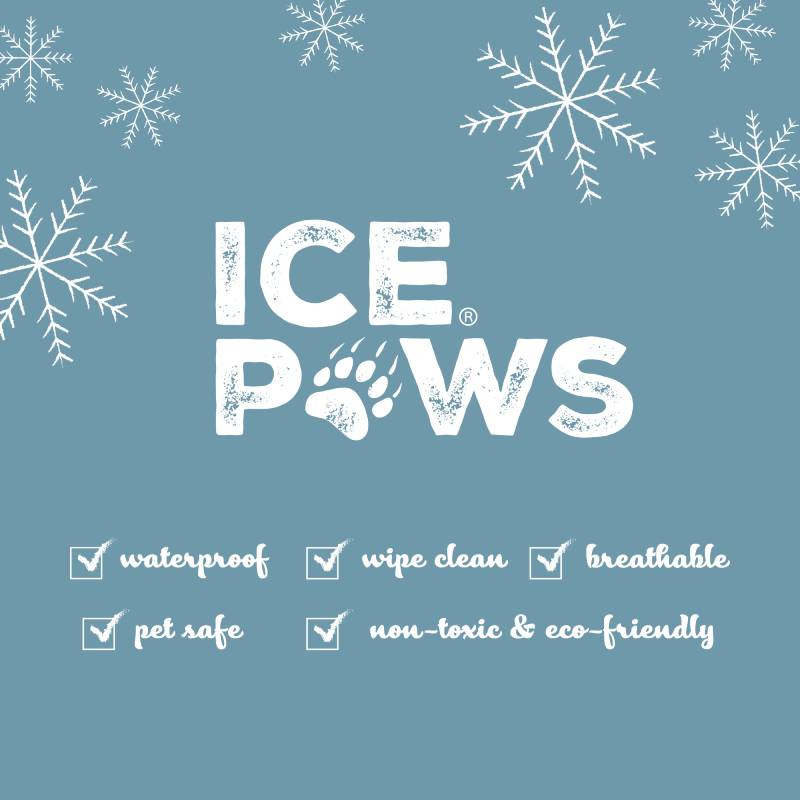 Ancol Cooling Mat logo with snowflakes, featuring a pet mat and advanced cooling gel technology.