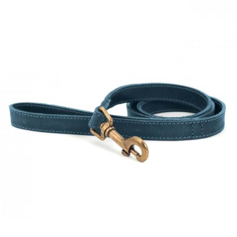 Ancol Timberwolf Leather Lead Blue-Pet n Pony-Ancol