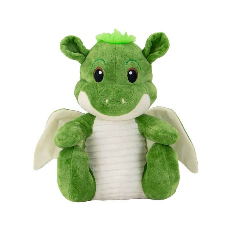 Ancol Cuddle Sprout the Dragon is a plush dog toy with white wings, ideal for anxiety relief.