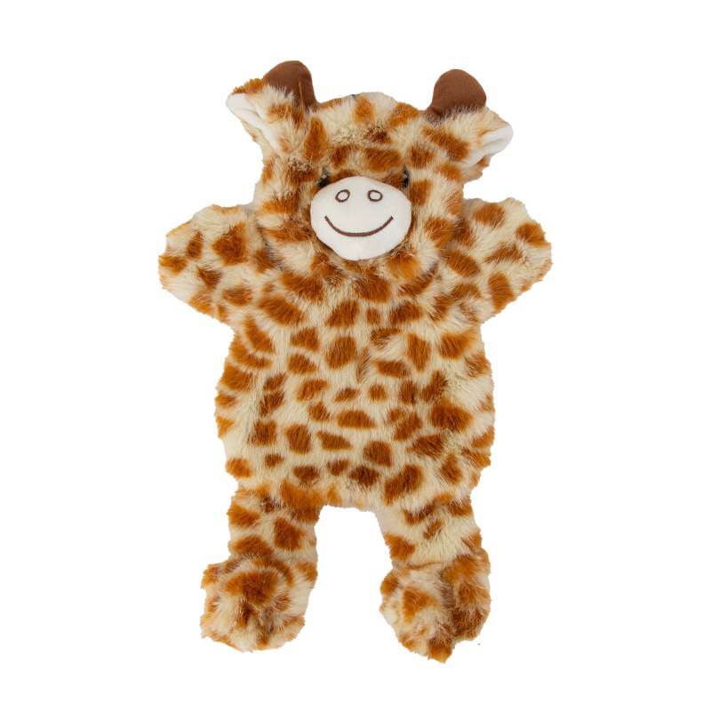 Ancol Cuddle Giraffe Floppet Dog Toy—soft, silent, and perfect for snuggling your pup.