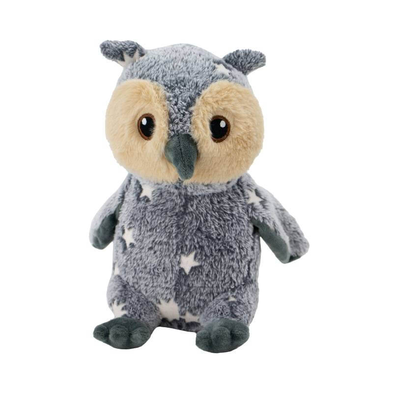 Ancol Cuddle Glow in the Dark Owl Dog Toy