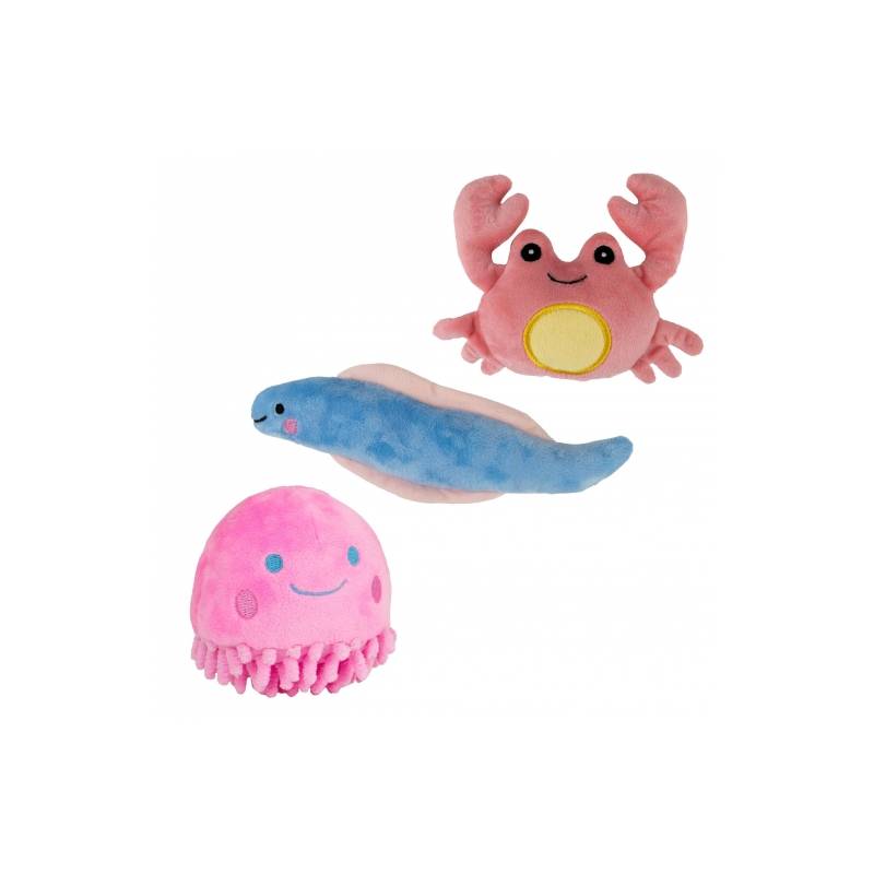 Ancol Small Bite Glow In The Dark Cuddlers: cute sea creatures for small dogs.