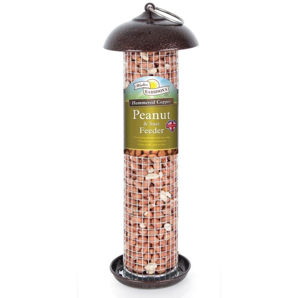 Harrisons Walter Harrisons Hammertone Peanut &amp; Suet Feeder, ideal for peanuts and suet.