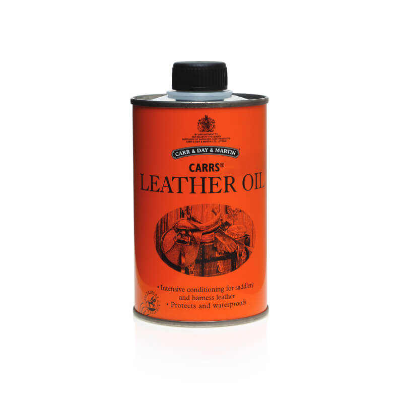 Carr Day Martin Carrs Leather Oil 300ml conditions and waterproofs leather.