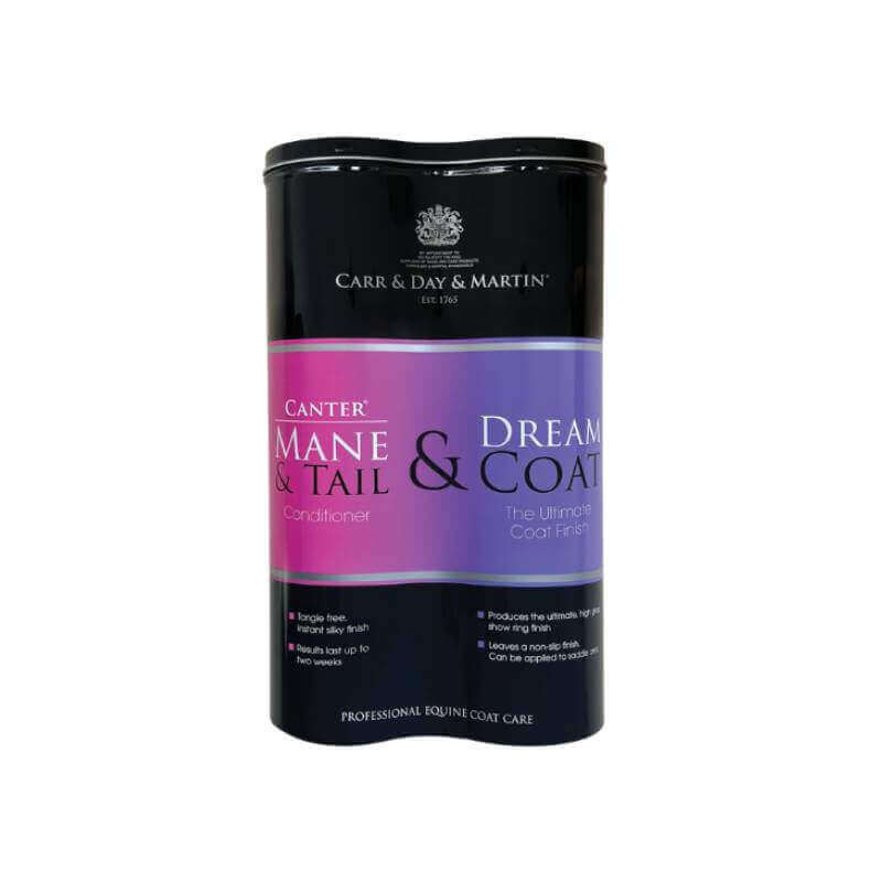 Carr Day Martin Grooming Duo Tin 2x500ml for horse mane and tail conditioning.
