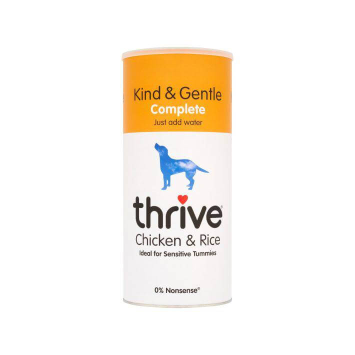 Thrive Kind &amp; Gentle Complete Chicken &amp; Rice 800g—ideal for sensitive stomachs, 0% nonsense.