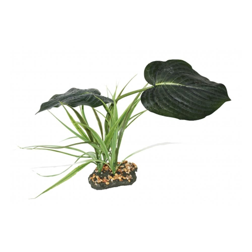Komodo Woodland Canopy 42cm—tall artificial plant, perfect for reptile habitats.