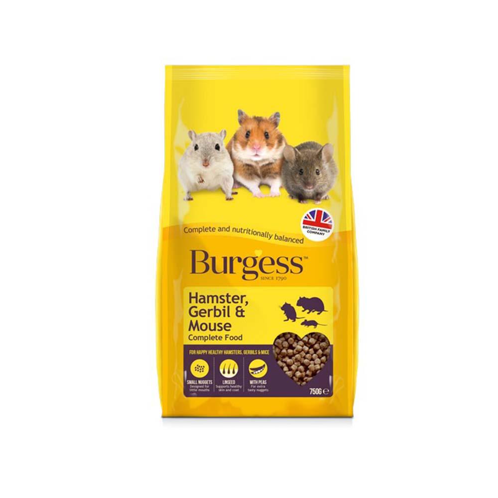 Burgess Hamster Gerbil &amp; Mouse 750g