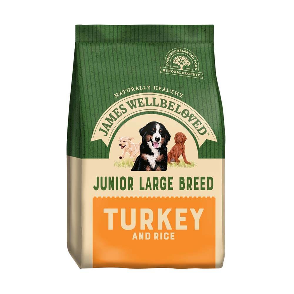 James Wellbeloved Turkey &amp; Rice Large Breed Junior 15kg