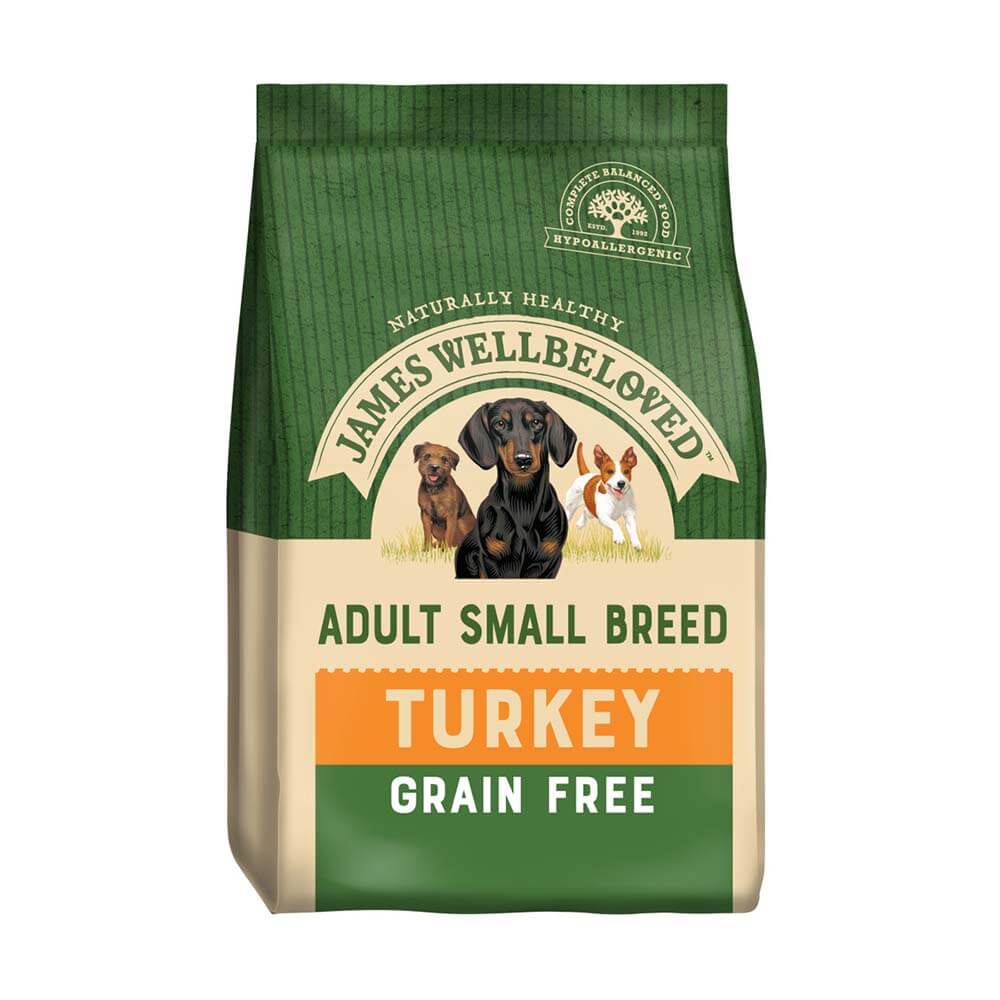 James Wellbeloved Turkey &amp; Veg  Grain Free Small Breed Adult 1.5kg-Pet n Pony-James Wellbeloved