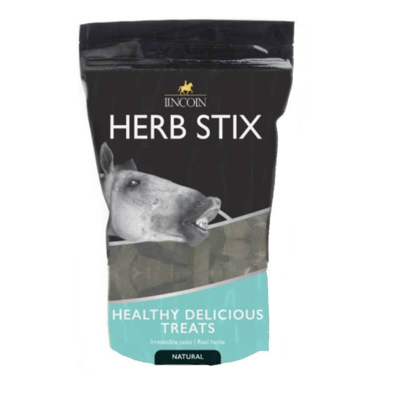A 1kg bag of Lincoln Herb Stix, labeled Healthy Delicious Treats.