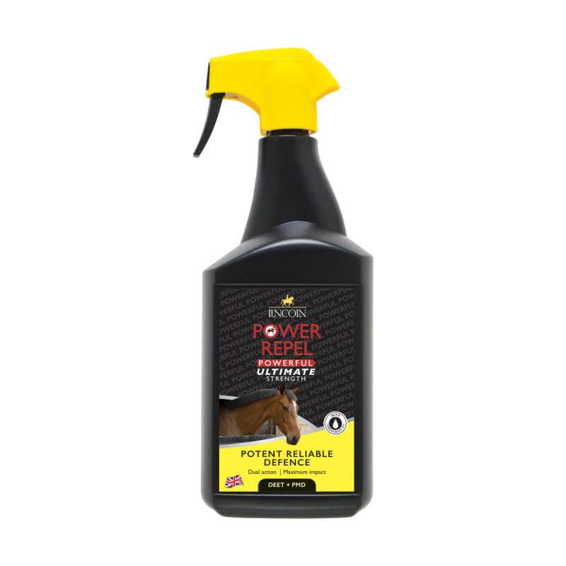 Lincoln Power Repel 1Ltr by Lincoln: black spray bottle with yellow trigger and label.
