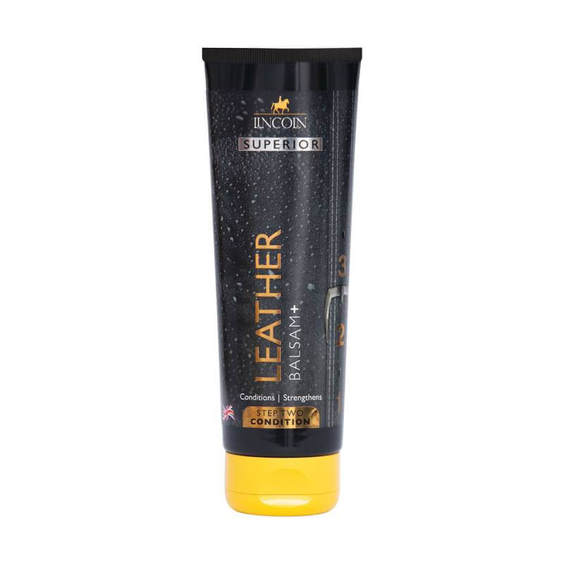 Lincoln Superior Leather Balsam+ 200g by Lincoln with yellow cap for premium leather care.