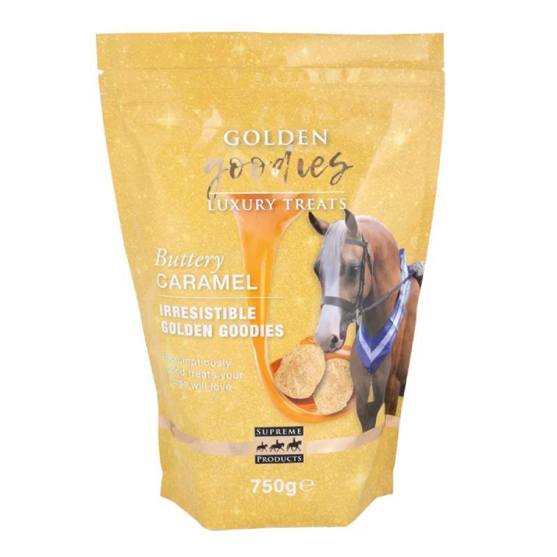 Supreme Products Buttery Caramel Golden Goodies 750g—ideal as a training reward for horses.