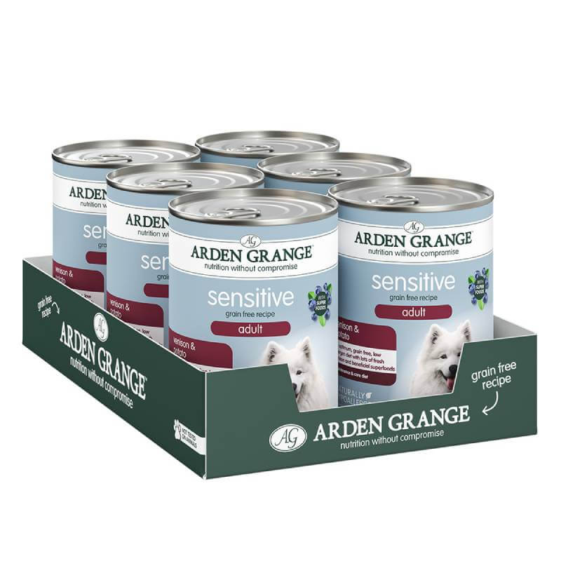 Arden Grange Grain Free Sensitive Adult Dog Venison &amp; Potato 6x395g