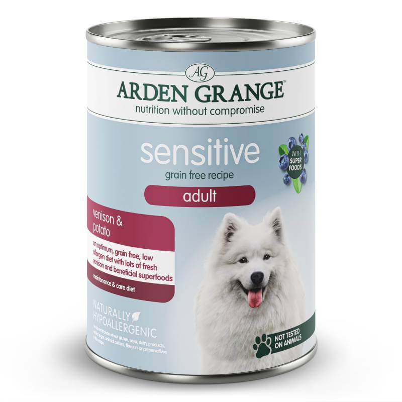 Arden Grange Grain Free Sensitive Adult Dog Venison &amp; Potato 395g