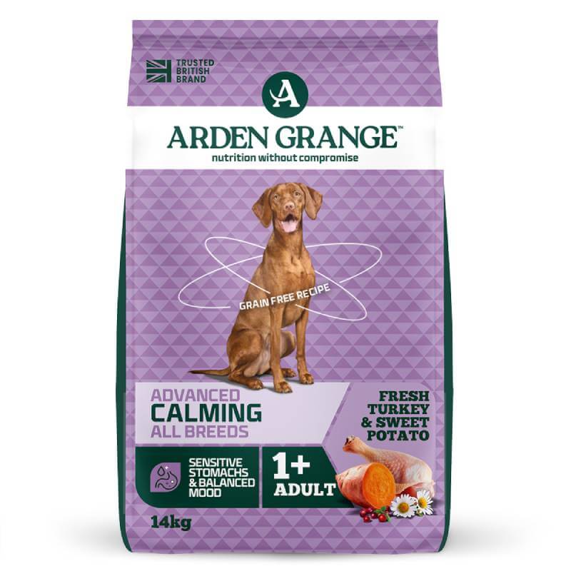 Arden Grange Calming Adult Turkey &amp; Sweet Potato Dog Food, 14kg.