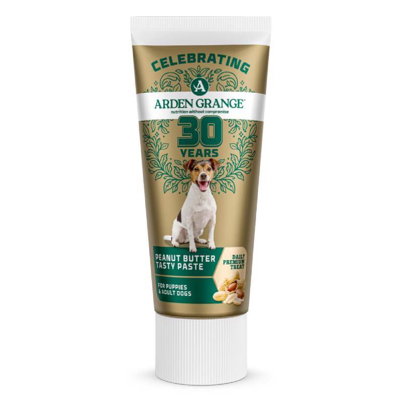Arden Grange Tasty Peanut Butter Paste 75g—ideal training treat for dogs.