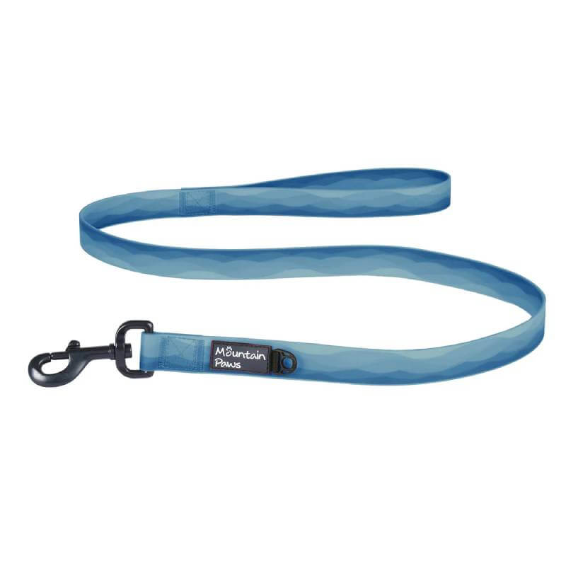 Mountain Paws Waterproof Lead Blue: durable, waterproof dog lead with black clip.