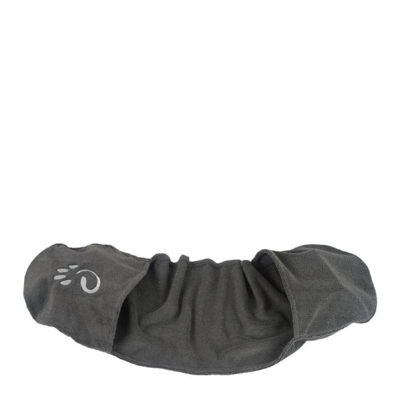Mountain Paws Muddy Dog Towel Large: absorbent microfibre, paw print, wraps around your pet.