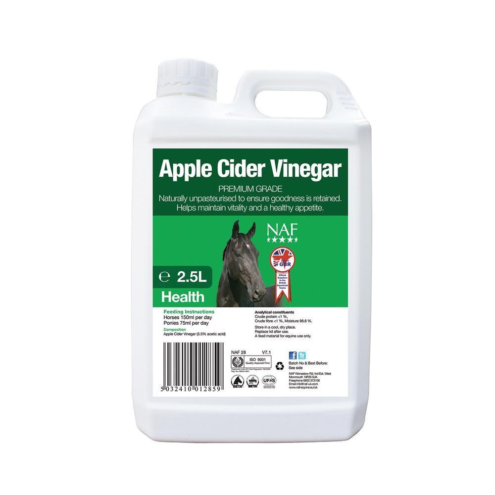 2.5L NAF Apple Cider Vinegar, unpasteurised, for horse general health.