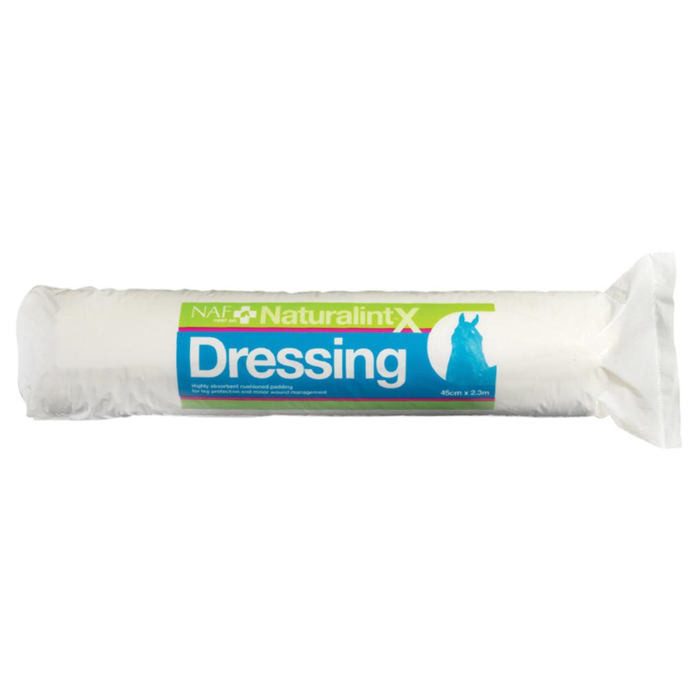 NAF Naturalint-X Dressing 45cm x 2.3M, rolled, for wounds, blue &amp; green packaging.