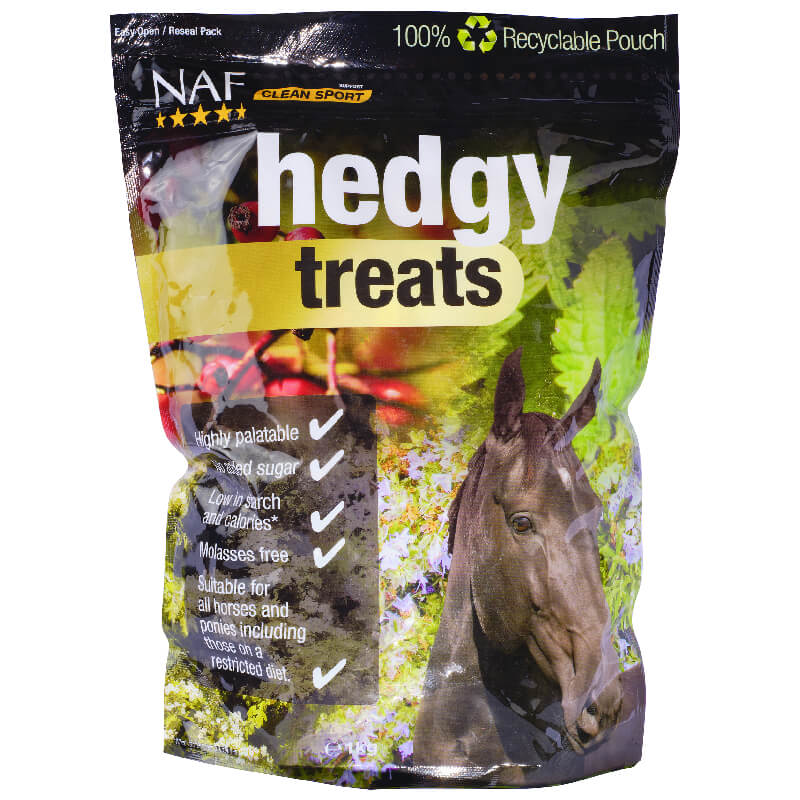NAF Hedgy Treats 1kg—natural mint horse treats from NAF.