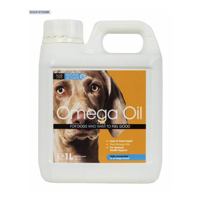 NVC Dog Omega Oil 1Ltr-Pet n Pony-NAF