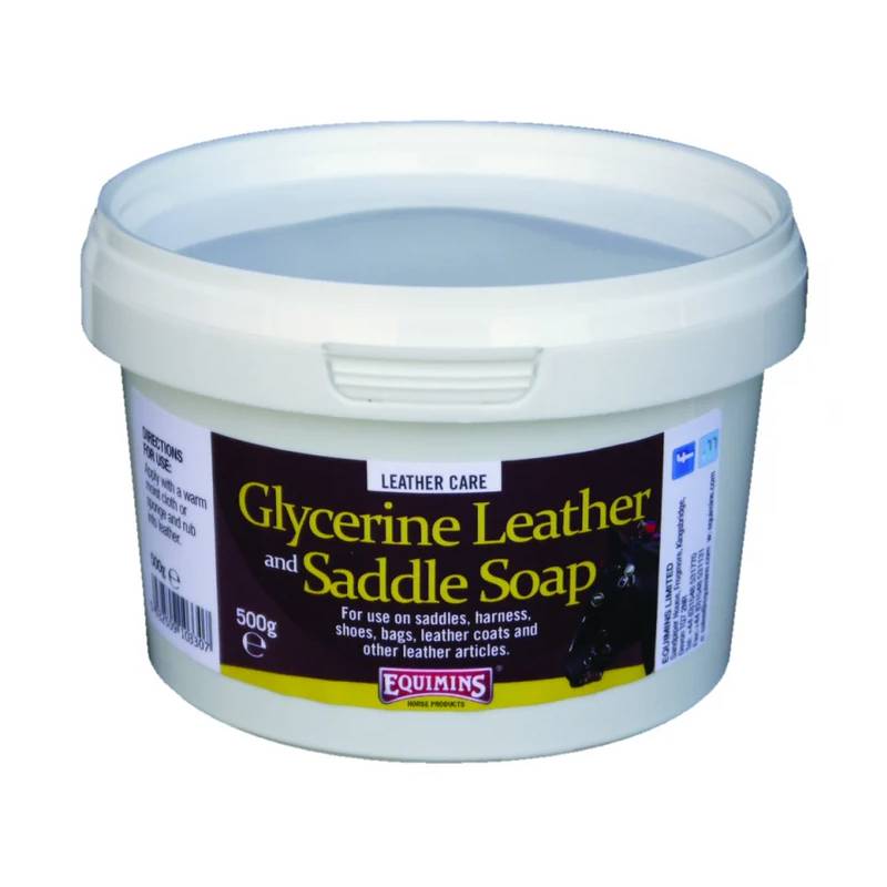 Equimins Ltd Equimins Leather Soap, 500g tub for leather care.