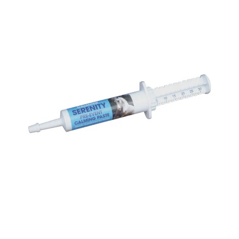 Equimins Ltd Equimins Calming Syringe 15ml for pets on a white background.
