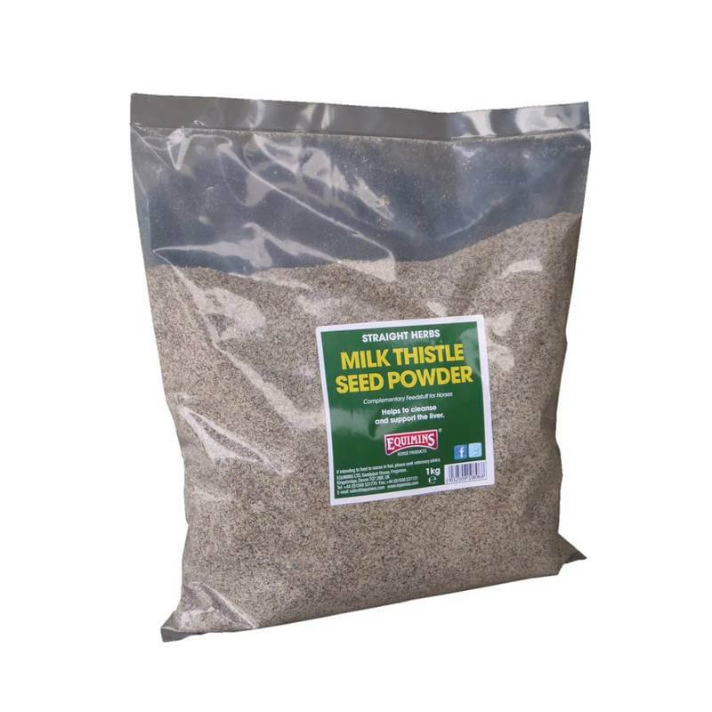 Equimins Straight Herbs Milk Thistle Seed Powder 1kg by Equimins Ltd for liver cleanse.