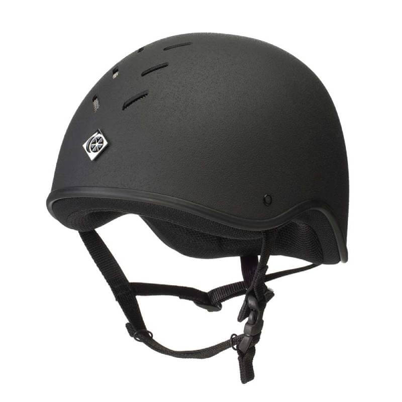 Charles Owen Young Rider Jockey Skull Riding Helmet Black