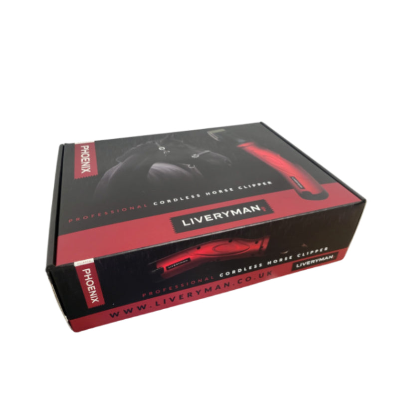 Liveryman Phoenix Clipper has a brushless motor for powerful, cordless horse grooming.
