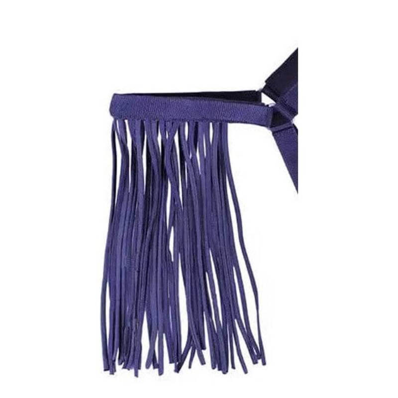JHL Jhl Halter Fringe Purple Pony—long strands for fly protection on your horse.
