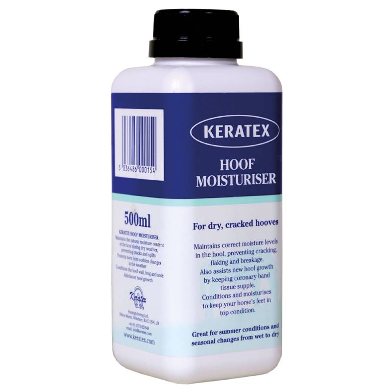 Keratex Hoof Moisturiser 500ml treats dry, brittle hooves for healthier hooves.